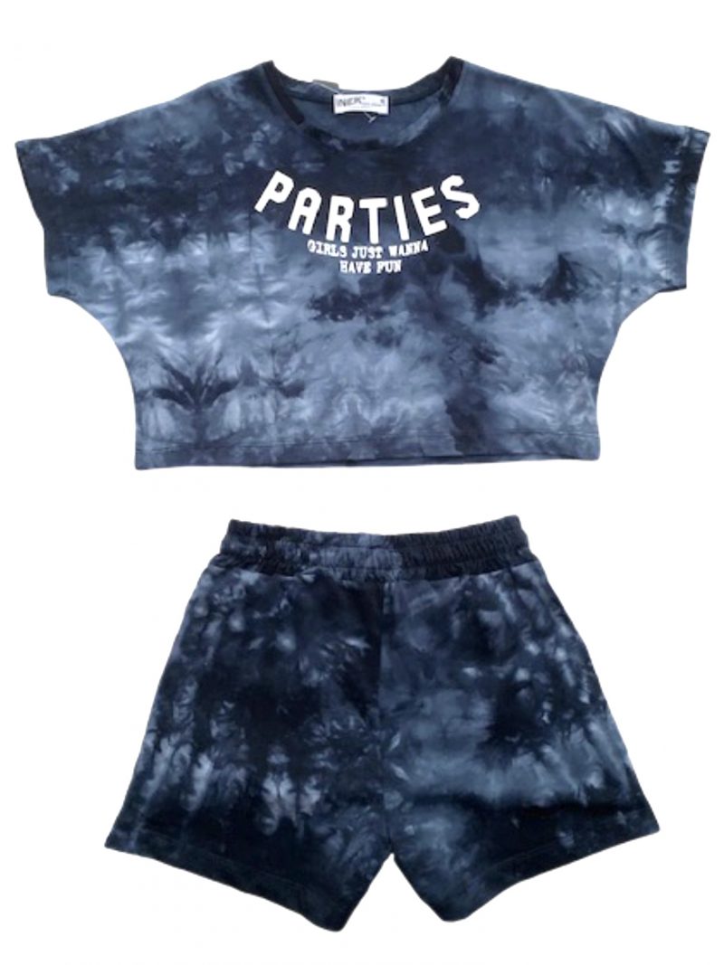 Tie Dye Crop Top & Shorts - Image 2