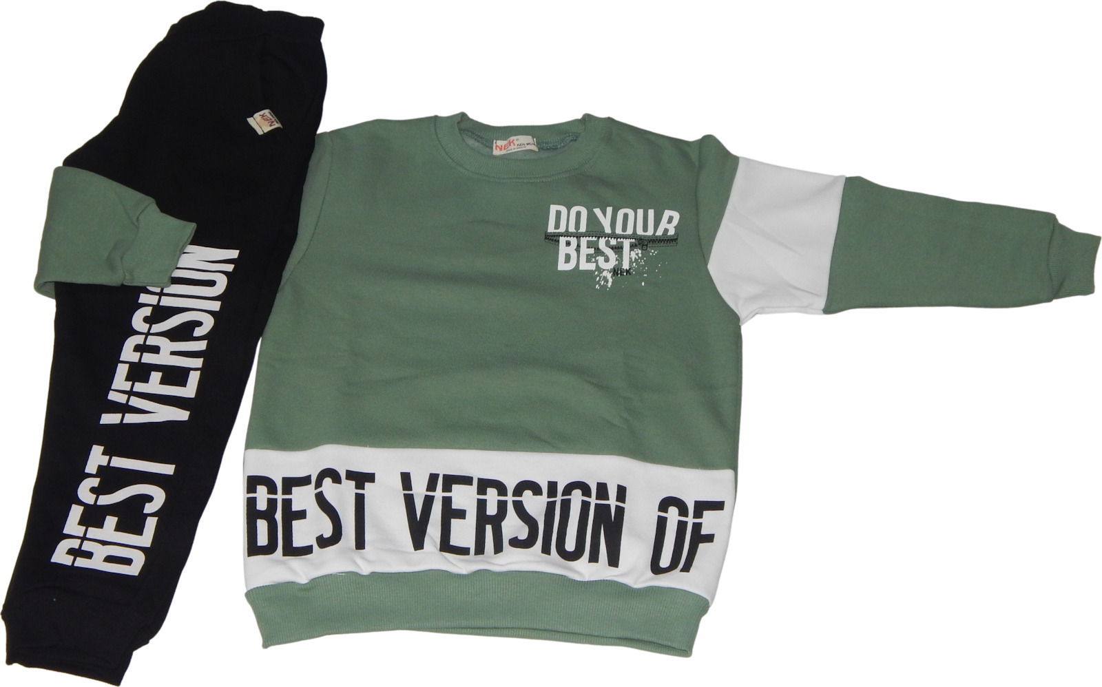 Σετ φόρμας "best version" φυστικί