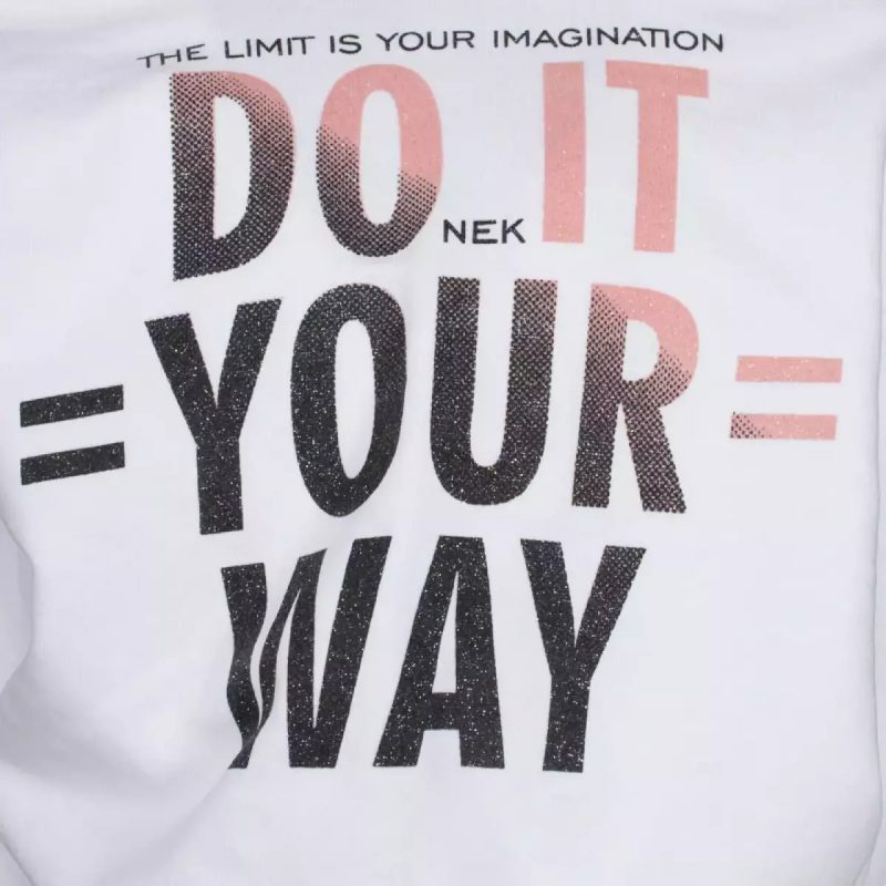 Σετ φόρμας "do it your way" λευκό - Image 2