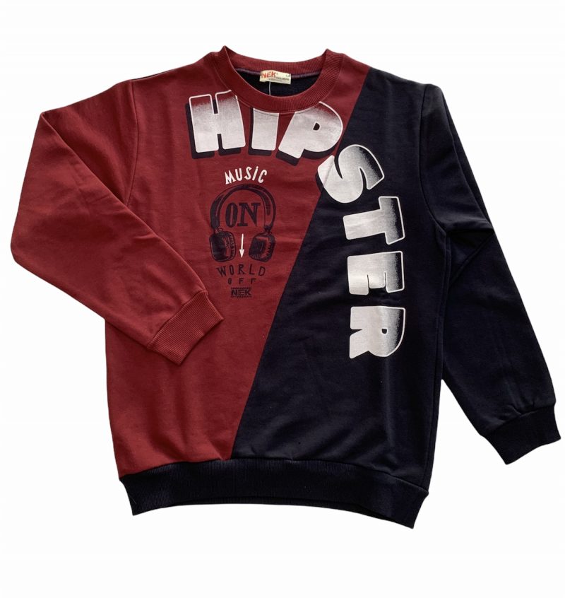 Σετ φόρμας "hipster" βυσσινί - Image 3