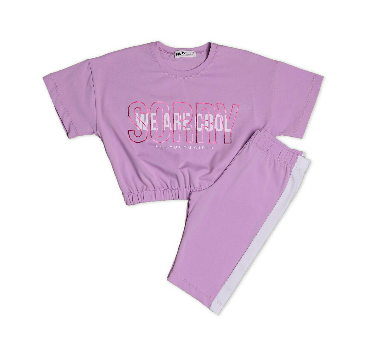 Σετ κολάν "sorry" λιλά